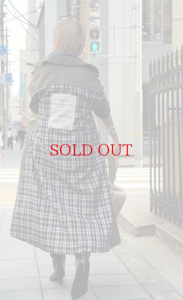 画像17: ●メーカー在庫残り僅か/期間限定掲載（完売カラーは再販なし）●チェックドッキングデザインコート (17)