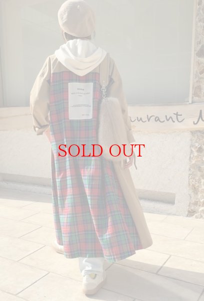 画像34: ●メーカー在庫残り僅か/期間限定掲載（完売カラーは再販なし）●チェックドッキングデザインコート (34)