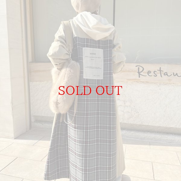 画像25: ●メーカー在庫残り僅か/期間限定掲載（完売カラーは再販なし）●チェックドッキングデザインコート (25)