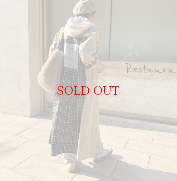 画像19: ●メーカー在庫残り僅か/期間限定掲載（完売カラーは再販なし）●チェックドッキングデザインコート (19)