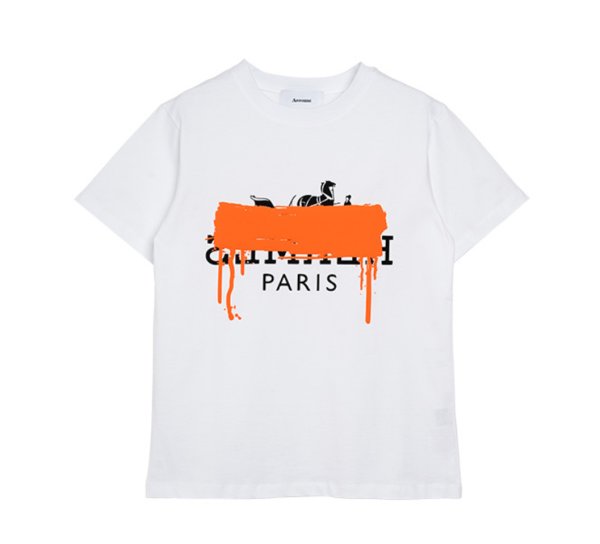 画像2: ●パロディシリーズ●【4/24 LIVEご紹介アイテム】<予約6月>パロディT【H】TYPEネオンオレンジぷっくりペイント (2)