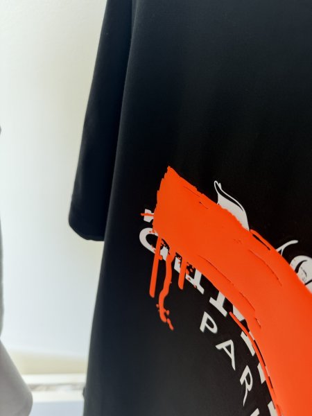 画像3: ●パロディシリーズ●【4/24 LIVEご紹介アイテム】<予約6月>パロディT【H】TYPEネオンオレンジぷっくりペイント (3)