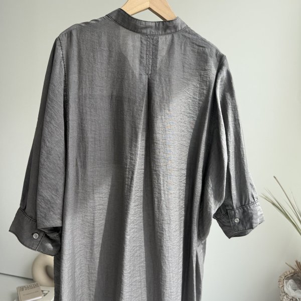 画像4: ●夏の羽織りにも最適◎【5/10 LIVEご紹介アイテム】●ピグメントシアーロングシャツ（ピグメントカーゴパンツとセットアップもオススメ） (4)