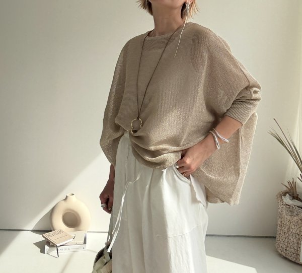 画像2: ●ゆるっと大人の雰囲気●【5/12 LIVEご紹介アイテム】ドルマンオーバープルオーバー (2)