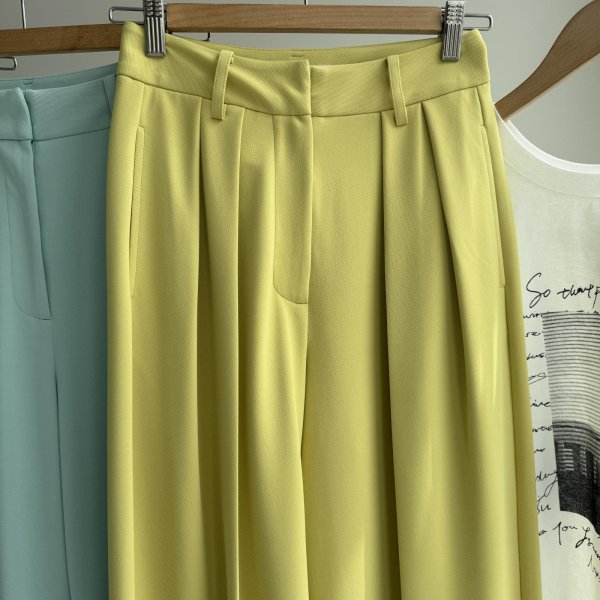 画像4: ●カラー展開が可愛い◎【5/12 LIVEご紹介アイテム】カラータックパンツ (4)