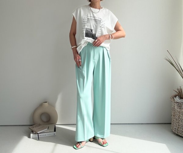 画像3: ●カラー展開が可愛い◎【5/12 LIVEご紹介アイテム】カラータックパンツ (3)