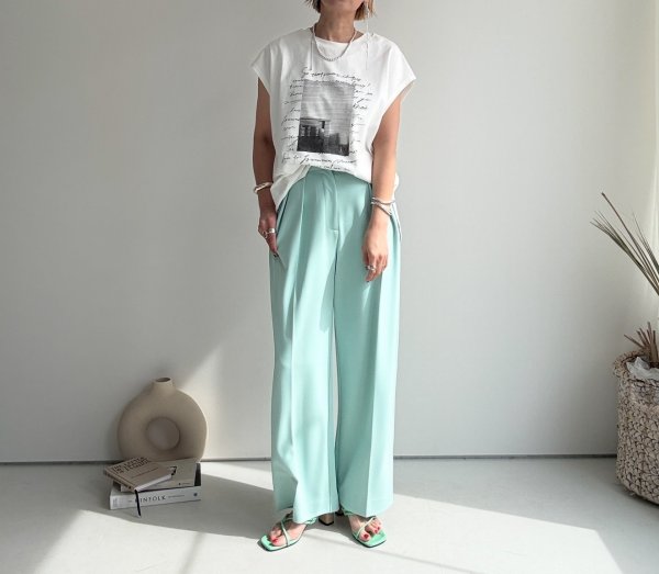 画像9: ●カラー展開が可愛い◎【5/12 LIVEご紹介アイテム】カラータックパンツ (9)