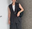 画像1: ●セットアップ可能【5/15 LIVEご紹介アイテム】●ピンストライプテーラードジレ＜予約/7上＞ (1)