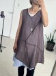 画像2: ●レイヤードデザイン【5/15 LIVEご紹介アイテム】●シアー×ストライプレイヤードトップス＜予約/7上＞ (2)