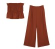 画像1: ●ロングシーズン使える◎お得なセットアップ【5/15 LIVEご紹介アイテム】●ビスチェ＋タックワイドパンツSETUP＜予約/7上＞ (1)