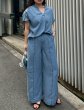 画像7: ●数量限定メーカーフリー枠解放●【5/26 LIVEご紹介アイテム】テンセルデニムキーネックプルオーバー（セットアップ可能）＜予約/6＞ (7)