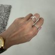 画像4: ●期間限定販売●ERIKA愛用アクセ●【5/30 LIVEご紹介アイテム】アシメデザインシルバー925リング（メーカー確認後取り寄せ） (4)
