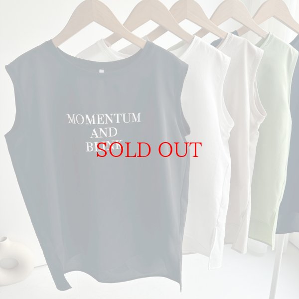 画像6: ●期間限定掲載●◎サラッと素材の大人のロゴシリーズ◎【5/30 LIVEご紹介アイテム】●大人のロゴシリーズ◎タンク（メーカー確認後取り寄せ） (6)