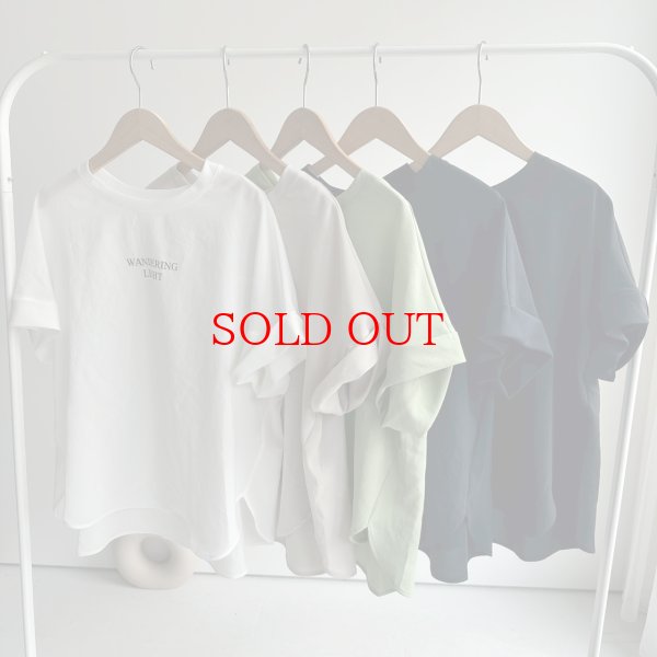 画像1: ●期間限定掲載●◎サラッと素材の大人のロゴシリーズ◎【5/30 LIVEご紹介アイテム】●大人のロゴシリーズ◎半袖トップス（メーカー確認後取り寄せ） (1)