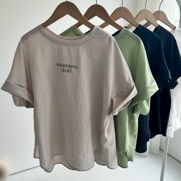 画像2: ●期間限定掲載●◎サラッと素材の大人のロゴシリーズ◎【5/30 LIVEご紹介アイテム】●大人のロゴシリーズ◎半袖トップス（メーカー確認後取り寄せ） (2)