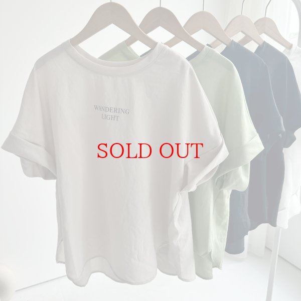 画像2: ●期間限定掲載●◎サラッと素材の大人のロゴシリーズ◎【5/30 LIVEご紹介アイテム】●大人のロゴシリーズ◎半袖トップス（メーカー確認後取り寄せ） (2)