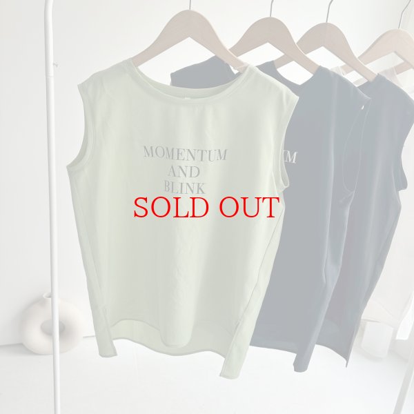 画像4: ●期間限定掲載●◎サラッと素材の大人のロゴシリーズ◎【5/30 LIVEご紹介アイテム】●大人のロゴシリーズ◎タンク（メーカー確認後取り寄せ） (4)