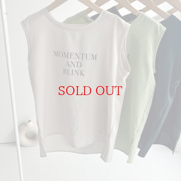 画像2: ●期間限定掲載●◎サラッと素材の大人のロゴシリーズ◎【5/30 LIVEご紹介アイテム】●大人のロゴシリーズ◎タンク（メーカー確認後取り寄せ） (2)