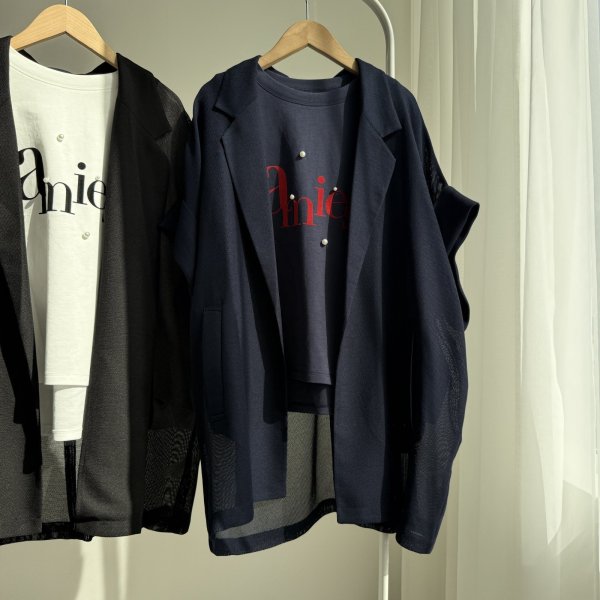 画像4: ●カジュアルにもきれい目にも◎夏も使えるジャケット【5/30 LIVEご紹介アイテム】半袖メッシュジャケット (4)