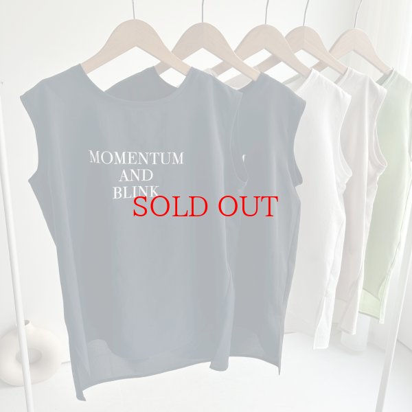 画像5: ●期間限定掲載●◎サラッと素材の大人のロゴシリーズ◎【5/30 LIVEご紹介アイテム】●大人のロゴシリーズ◎タンク（メーカー確認後取り寄せ） (5)