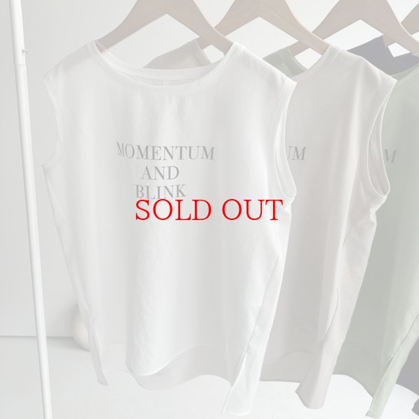 画像3: ●期間限定掲載●◎サラッと素材の大人のロゴシリーズ◎【5/30 LIVEご紹介アイテム】●大人のロゴシリーズ◎タンク（メーカー確認後取り寄せ） (3)