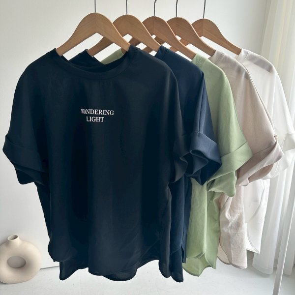 画像3: ●期間限定掲載●◎サラッと素材の大人のロゴシリーズ◎【5/30 LIVEご紹介アイテム】●大人のロゴシリーズ◎半袖トップス（メーカー確認後取り寄せ） (3)