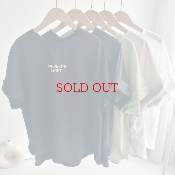 画像3: ●期間限定掲載●◎サラッと素材の大人のロゴシリーズ◎【5/30 LIVEご紹介アイテム】●大人のロゴシリーズ◎半袖トップス（メーカー確認後取り寄せ） (3)