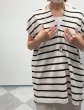 画像11: ●在庫限り●1日半のみの超短期販売●月曜朝9時まで●【6/6 LIVEご紹介アイテム】●キーネックボーダーロングトップス (11)