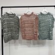 画像1: ●在庫限り●1日半のみの超短期販売●月曜朝9時まで●【6/6 LIVEご紹介アイテム】●リネンミックスカラーメッシュプルオーバー (1)