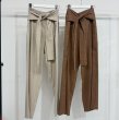 画像1: ●在庫限り●1日半のみの超短期販売●月曜朝9時まで●【6/6 LIVEご紹介アイテム】●ハイウエストベルトデザインリネンパンツ (1)