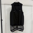 画像1: ●在庫限り●1日半のみの超短期販売●月曜朝9時まで●【6/6 LIVEご紹介アイテム】●シアー切替ロングフードベスト (1)