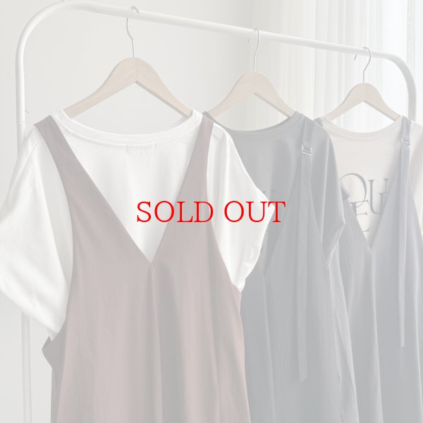 画像3: ●◎機能性◎機能性(接触冷感/撥水/防シワ/ストレッチ)シリーズ◎【6/14 LIVEご紹介アイテム】●高身長さんにもオススメ◎深Vジャンパースカート(メーカー確認後取り寄せ) (3)