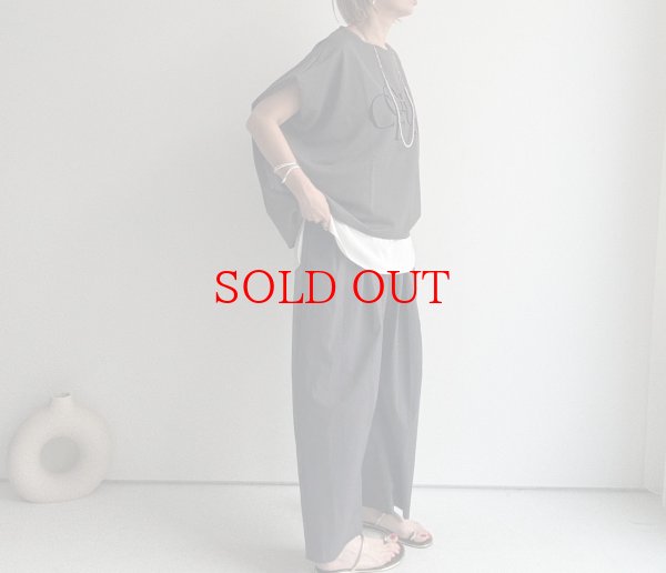 画像13: ●期間限定掲載●◎機能性◎機能性(接触冷感/撥水/防シワ/ストレッチ)シリーズ◎【6/14 LIVEご紹介アイテム】●超楽ちん◎タックデザインイージーパンツ(メーカー確認後取り寄せ) (13)