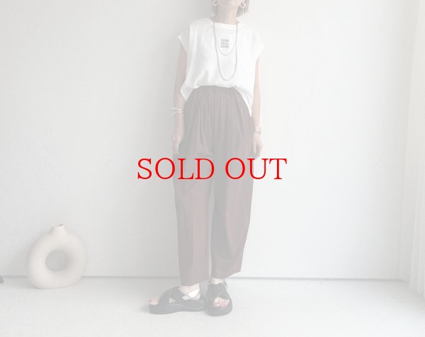 画像2: ●サラッと素材【6/14 LIVEご紹介アイテム】ミニロゴジョーゼットトップス (2)