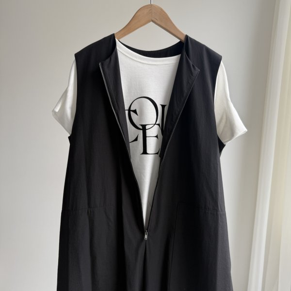 画像2: ●◎機能性(接触冷感/撥水/防シワ/ストレッチ)シリーズ【6/14 LIVEご紹介アイテム】●高身長さんにもオススメ◎ハーフジップジャンプスーツ (2)