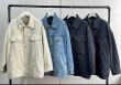 画像1: ◎オススメ◎珍しい中綿入りデニムジャケット!!冬終わりから春先の羽織にも◎●期間限定●ご予約ポイント対象【6/20 LIVEご紹介アイテム】中綿デニムジャケット＜予約/9-10＞ (1)