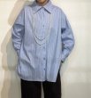 画像3: ●配色カフスがオシャレ●期間限定●ご予約ポイント対象【6/20 LIVEご紹介アイテム】配色カフスデザインシャツ＜予約/9＞ (3)
