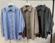 画像1: ●配色カフスがオシャレ●期間限定●ご予約ポイント対象【6/20 LIVEご紹介アイテム】配色カフスデザインシャツ＜予約/9＞ (1)