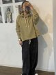 画像5: ●他にはない素材感でオシャレ感◎●期間限定●ご予約ポイント対象【6/20 LIVEご紹介アイテム】太リブコーデュロイドルマンフーディ（セットアップ可能）＜予約/9-10＞ (5)