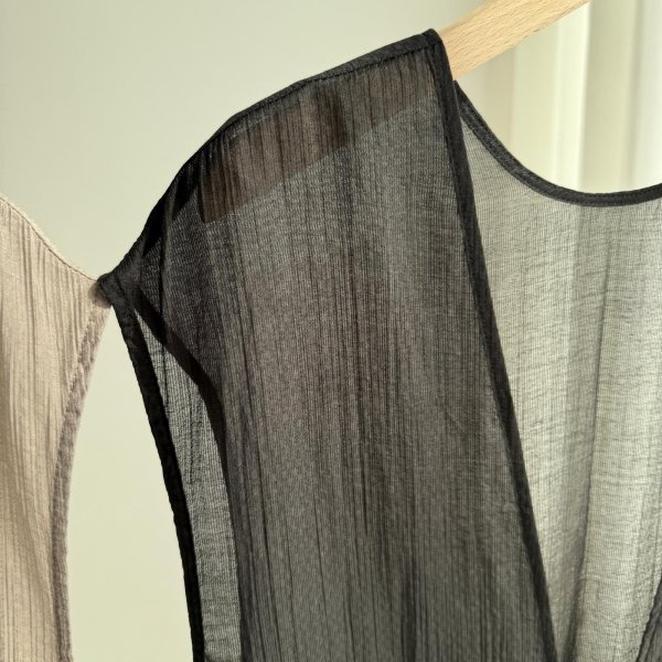 画像3: ●セットアップ可能【6/24 LIVEご紹介アイテム】シアーロングジレ (3)