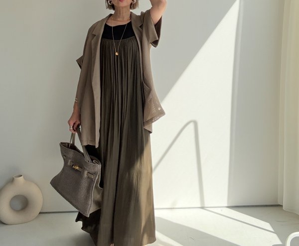 画像12: ●動くだけでステキ!!【6/24 LIVEご紹介アイテム】ドレープデザインキャミワンピ (12)