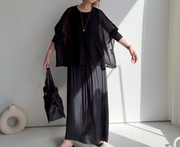 画像8: ●動くだけでステキ!!【6/24 LIVEご紹介アイテム】ドレープデザインキャミワンピ (8)