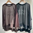 画像1: ●晩夏〜秋の新作をいち早くご紹介◎ゆるっとシルエットが可愛い!!【6/28 LIVEご紹介アイテム】ゆるっとシアーロゴトップス (1)