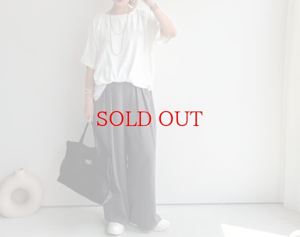 画像12: ●NEW COLOR●カーデライクシリーズの新型ボトム!!【LIVEご紹介アイテム】カーデライクシリーズ◎タックワイドパンツ（予約） (12)