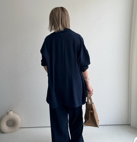 画像3: ●NEW COLOR●カーデライクジャケットに新色登場!!!◎激推し認定◎【LIVEご紹介アイテム】カーデの気軽さで羽織れちゃうジャケット!?●カーデライクオーバージャケット (3)