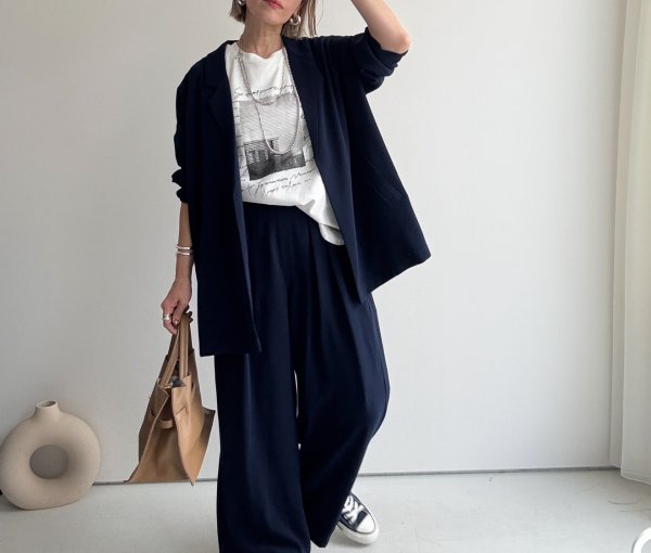 画像2: ●NEW COLOR●カーデライクジャケットに新色登場!!!◎激推し認定◎【LIVEご紹介アイテム】カーデの気軽さで羽織れちゃうジャケット!?●カーデライクオーバージャケット (2)