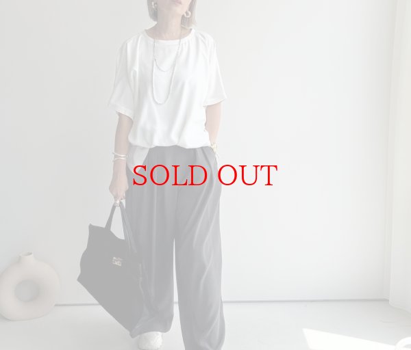 画像11: ●NEW COLOR●カーデライクシリーズの新型ボトム!!【LIVEご紹介アイテム】カーデライクシリーズ◎タックワイドパンツ（予約） (11)