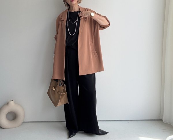 画像7: ●NEW COLOR●カーデライクジャケットに新色登場!!!◎激推し認定◎【LIVEご紹介アイテム】カーデの気軽さで羽織れちゃうジャケット!?●カーデライクオーバージャケット (7)