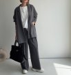 画像3: ●NEW COLOR●カーデライクシリーズの新型ボトム!!【LIVEご紹介アイテム】カーデライクシリーズ◎タックワイドパンツ（予約） (3)