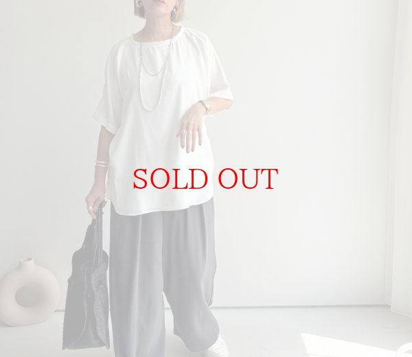 画像2: ●NEW COLOR●カーデライクシリーズの新型ボトム!!【LIVEご紹介アイテム】カーデライクシリーズ◎タックワイドパンツ（予約） (2)